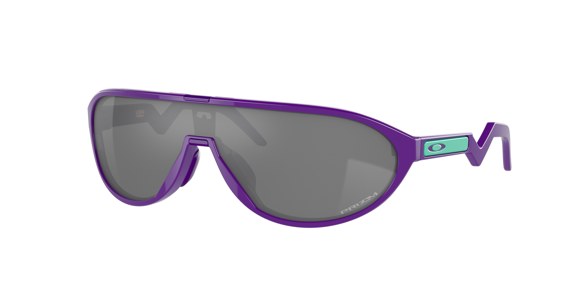 Oakley Mannelijk Sunglass CMDN -  Framekleur: Elektrisch paars, Lenskleur: Prizm zwart