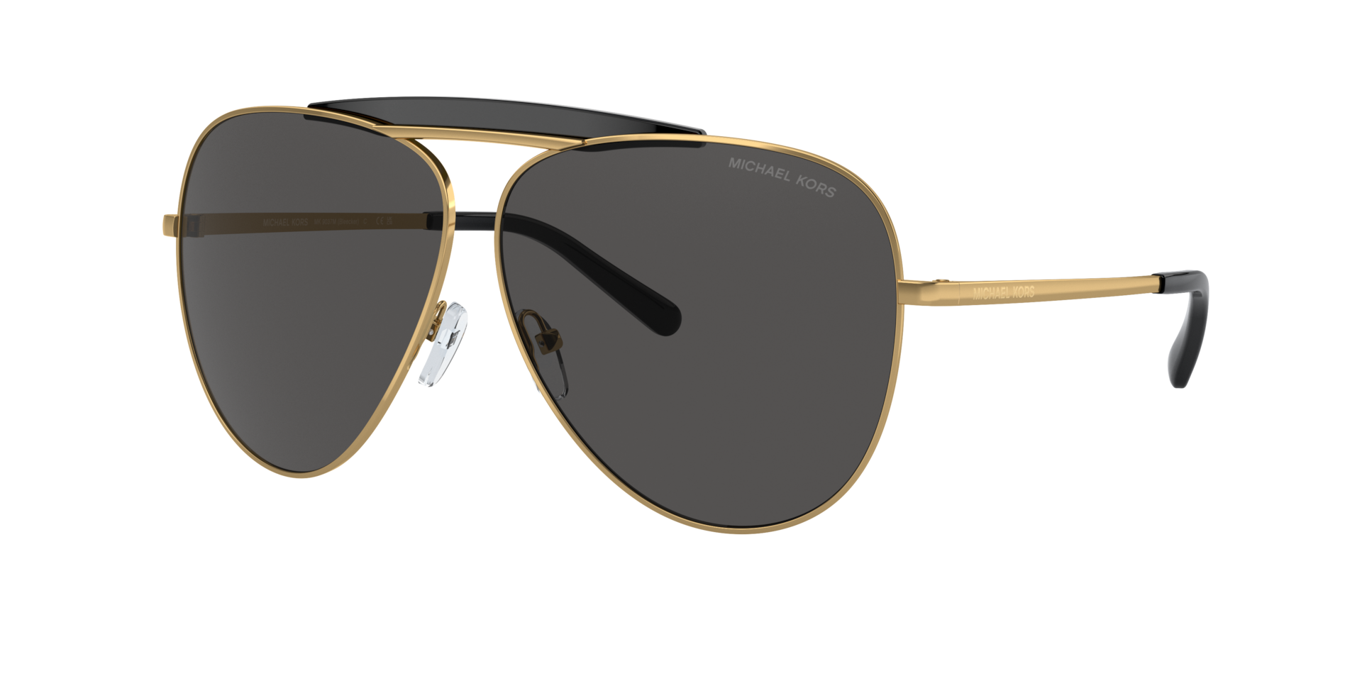 Michael Kors Femme Sunglass Bleecker - Couleur du Monture Or Couleur de Lentille Gris fonc uni 132 €