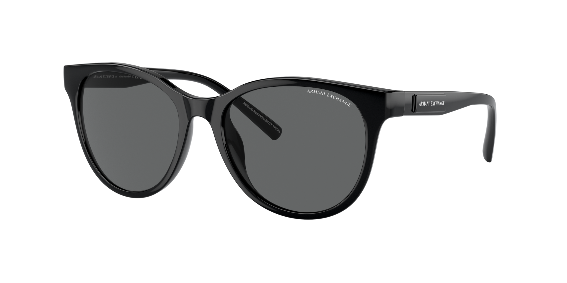 Armani Exchange Woman Sunglass AX4144SU -  Frame color: Shiny Black, Lens color: Dark Grey