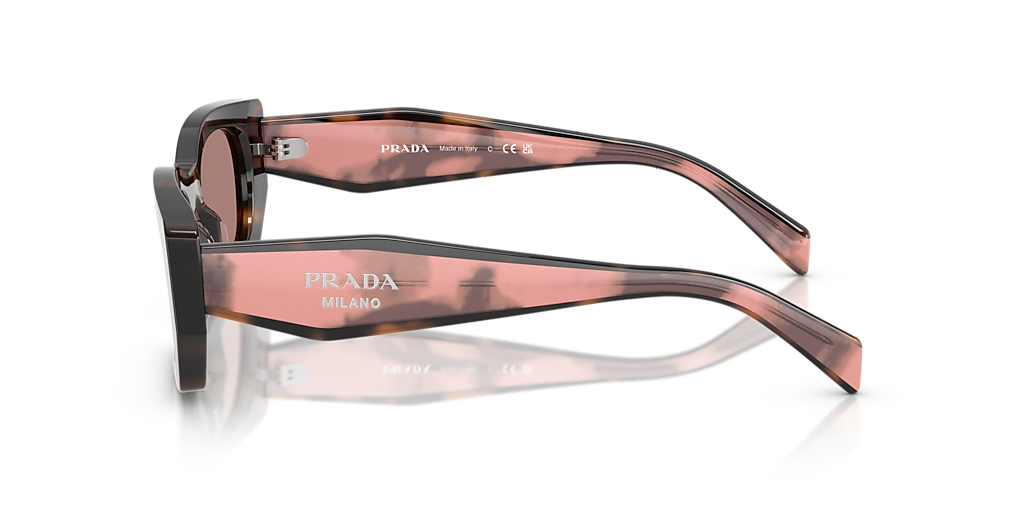 み*か様 PRADA サングラス ピンク ブラウン Prada PR B05S M (53 - 19) with Brown lenses and Tortoise frame