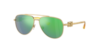 Versace VK2002 Kids L (52 - 13) with Green lenses and Gold frame