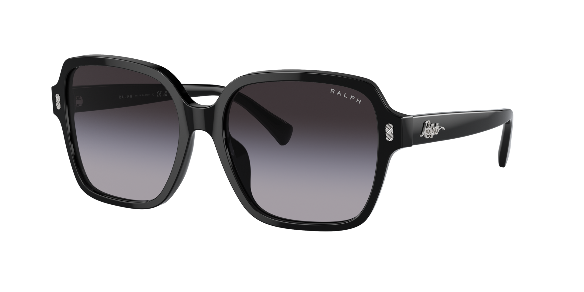 Ralph Woman Sunglass RA5304U Frame color Shiny Black Lens color Gradient Grey