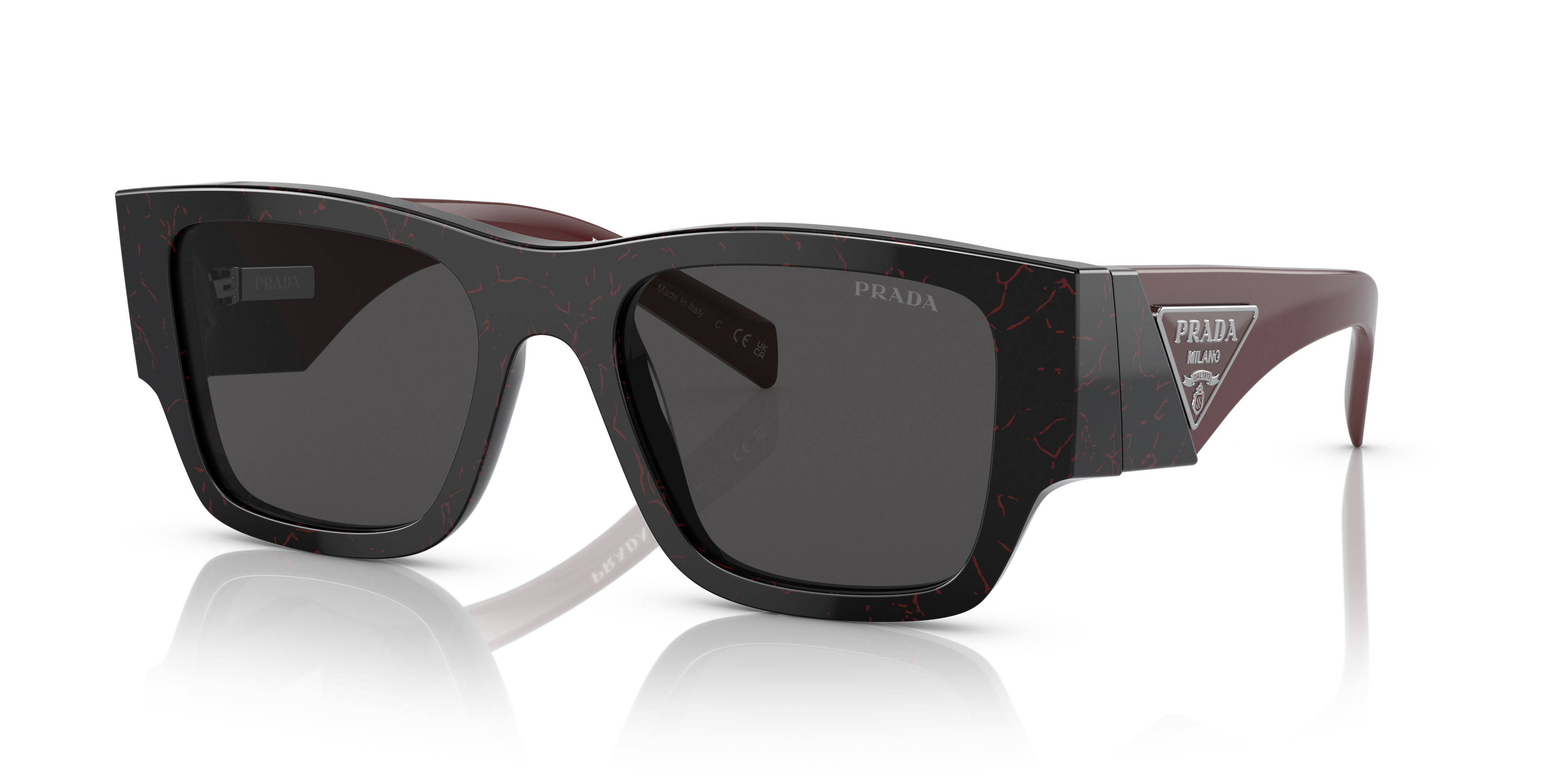 Prada PR 10ZS L (54 - 20) with Grey lenses and Black frame