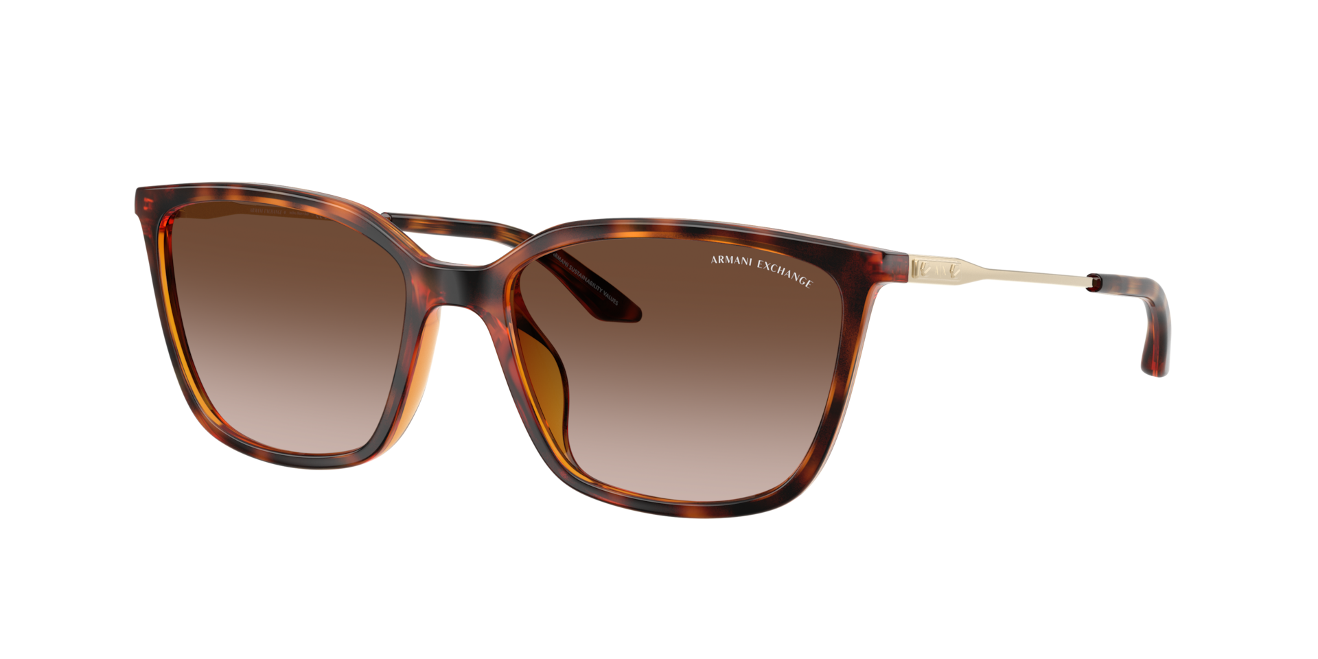Armani Exchange Femme Sunglass AX4171SU - Couleur du Monture Havana brillant Couleur de Lentille Dgrad marron 100 €