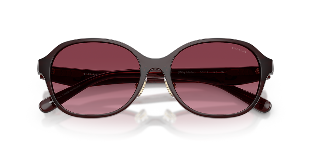 Coach CBY85 L (56 - 17) with Violet lenses and Red frame  display picture 3