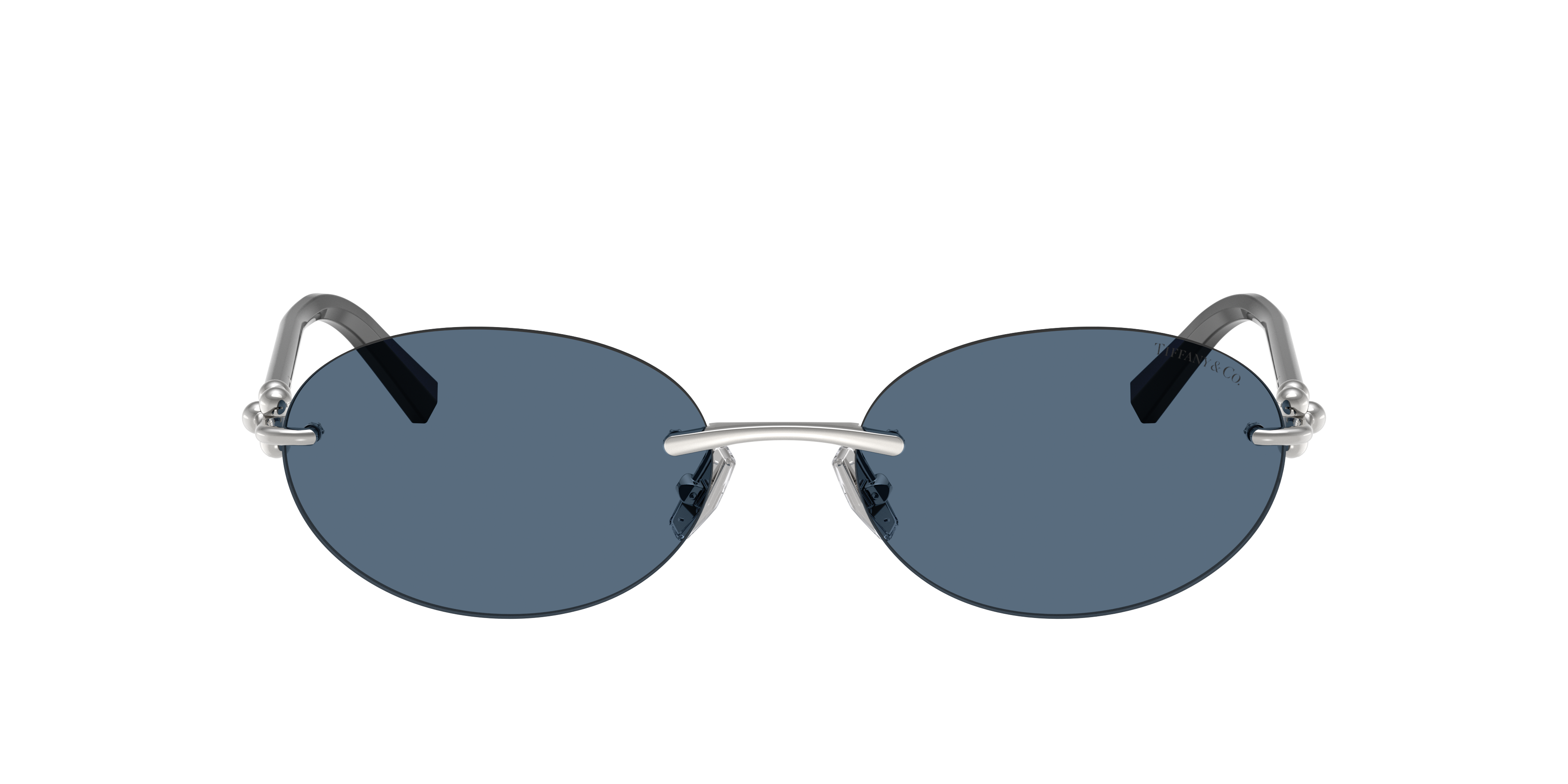 Tiffany & Co. TF3104D L (56 - 18) with Blue lenses and Silver