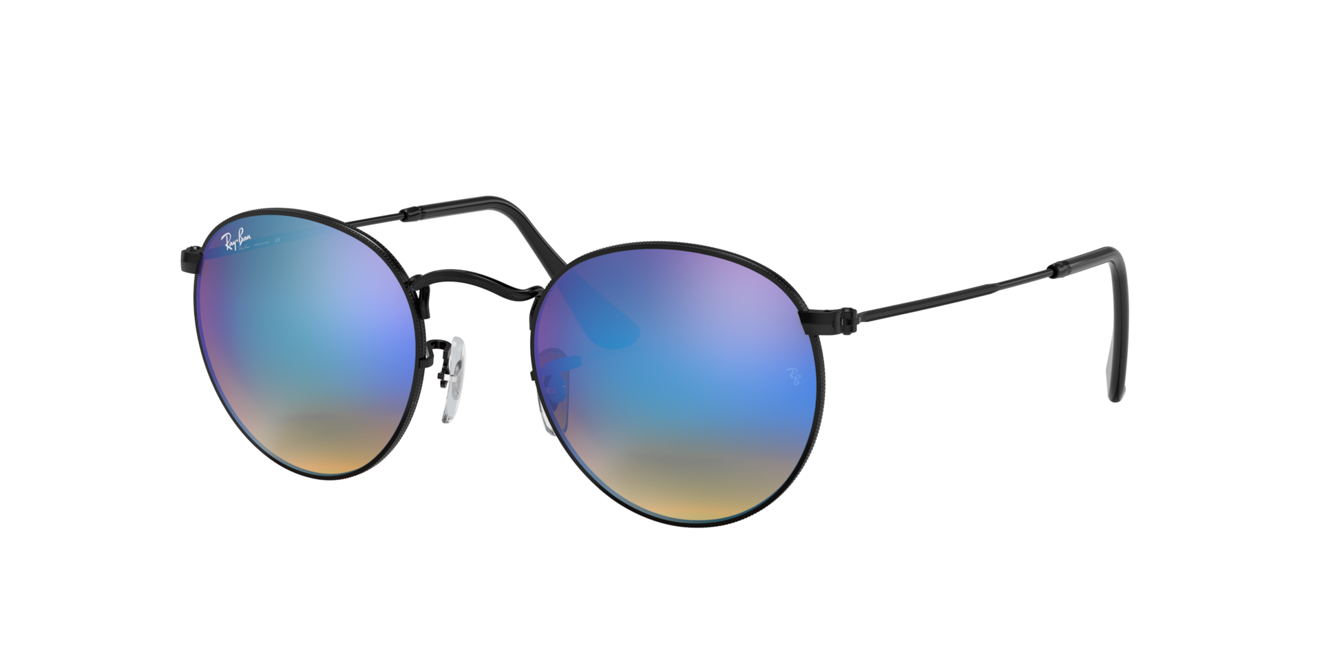 Ray-Ban Round Flash Lenses Gradient S (50 - 21) with Blue lenses
