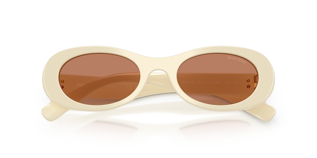 Miu Miu MU 06ZS S (50 - 20) with Brown lenses and White frame