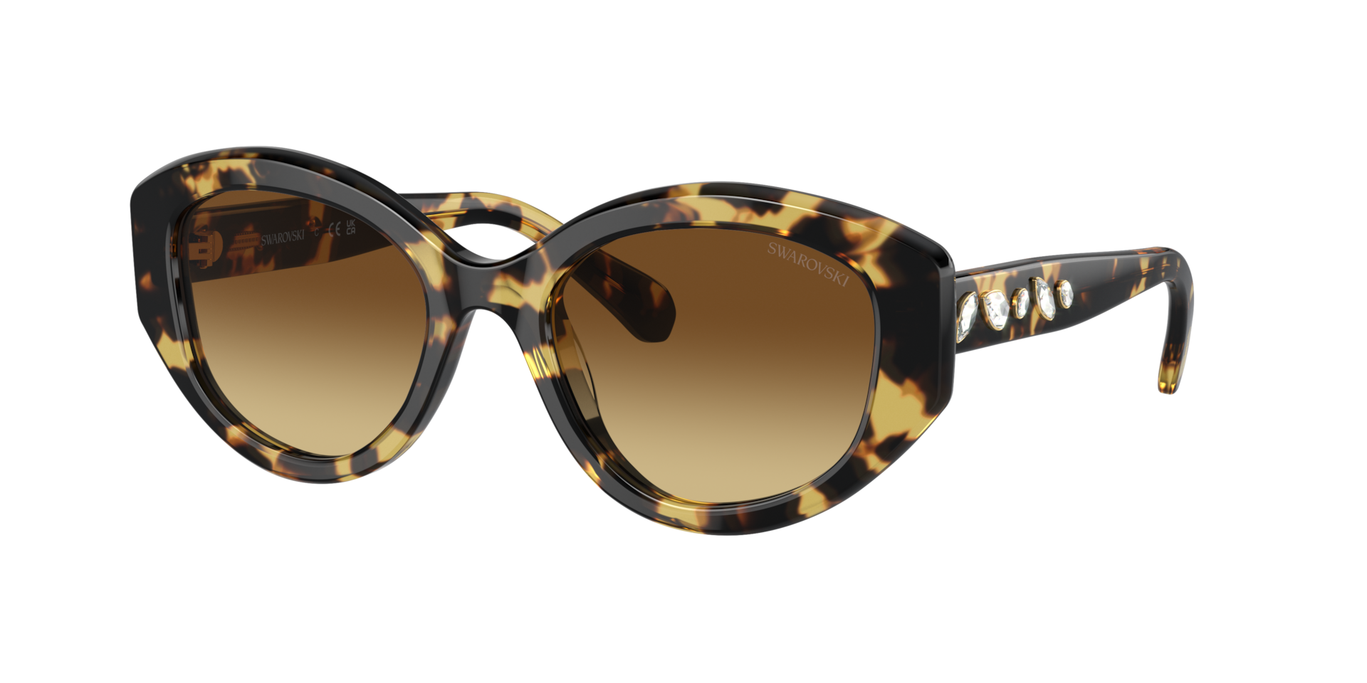 Swarovski Woman Sunglass SK6005 -  Frame color: Medium Havana, Lens color: Brown Gradient
