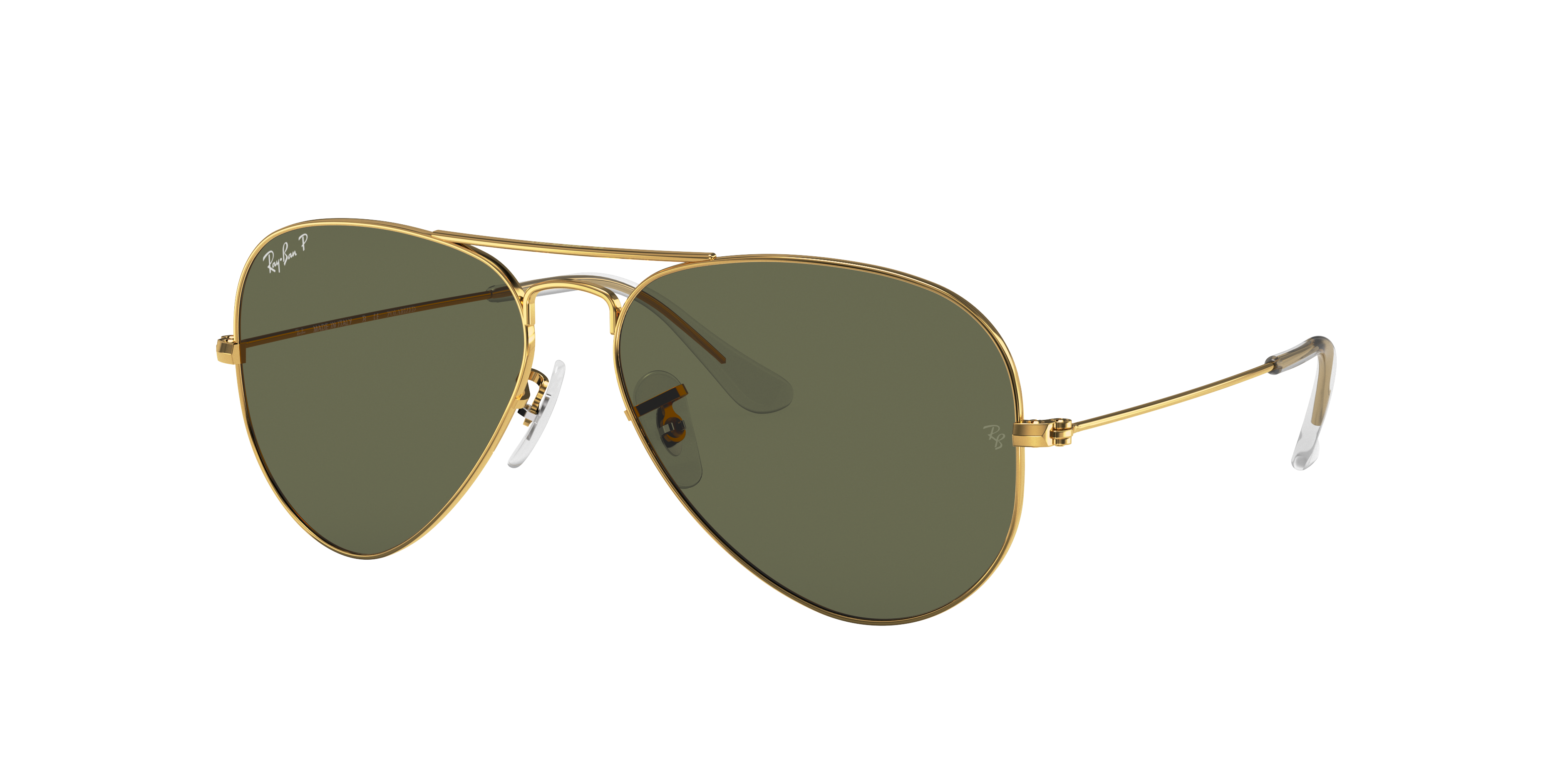 Ray-Ban Aviator Classic XL (58 - 14) with Green lenses and Gold