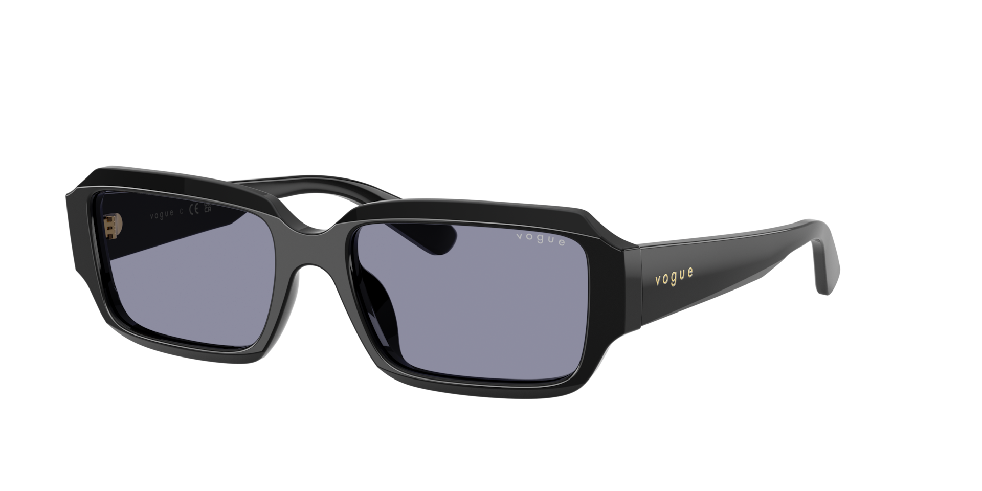 Vogue Eyewear Black/Grey Vo5693su W44/1 Woman Sunglasses Acetate Squared Normal - Image 2