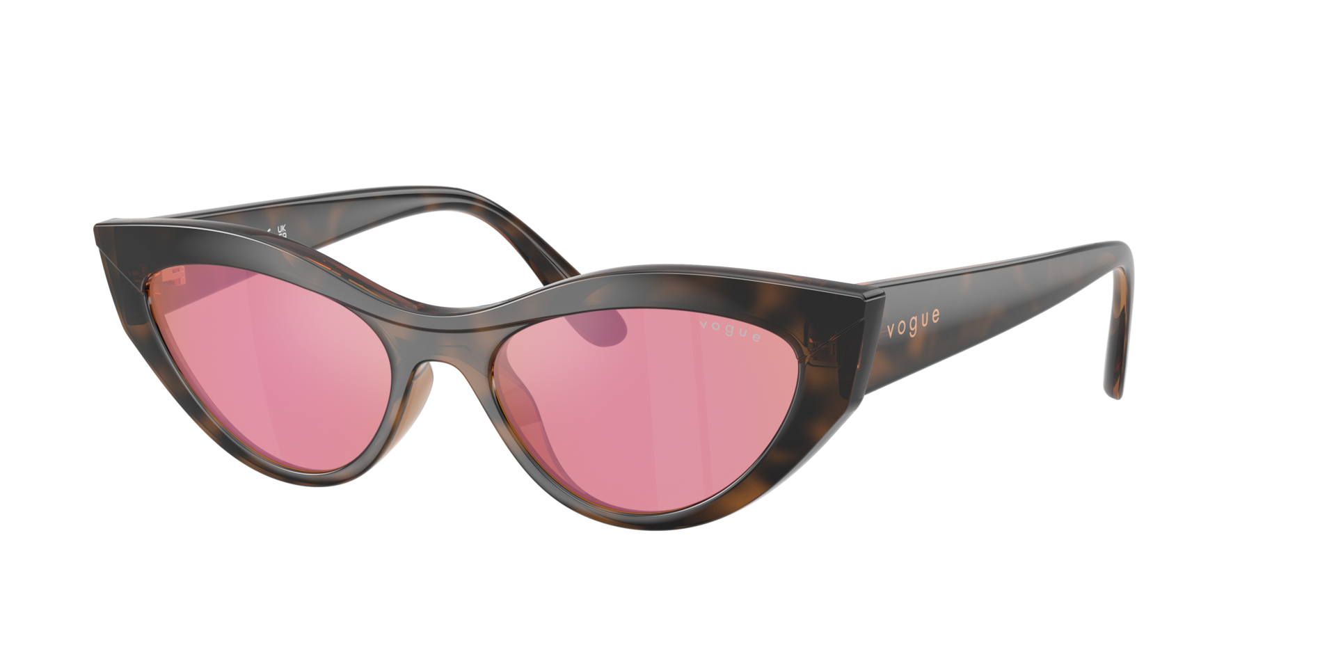 Vogue Eyewear Women's Brown Woman Vo5637su 2386F6 Sunglasses Nylon Cat Eye Mirrored - Image 2