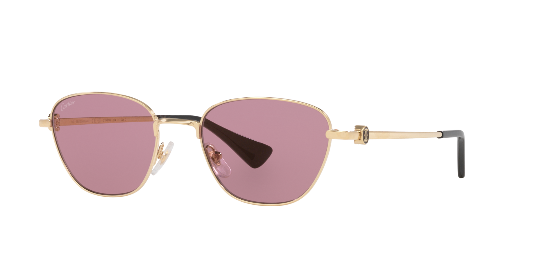 Cartier Femme Sunglass CT0469S - Couleur du Monture Or Couleur de Lentille Pourpre 1050 €