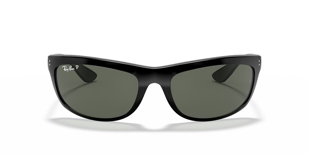 Ray-Ban Balorama L (62 - 19) with Green lenses and Black frame