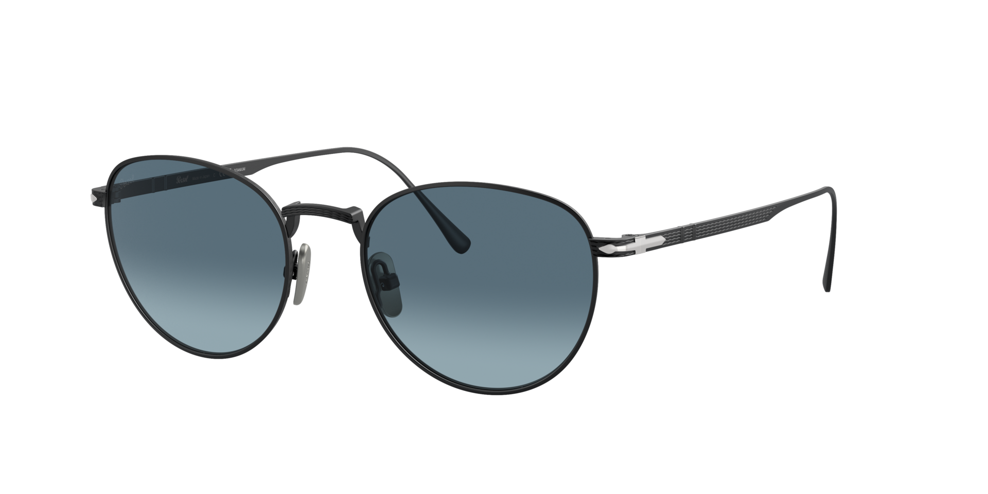 Persol Man Sunglass PO5002ST -  Frame color: Matte Black, Lens color: Blue Gradient