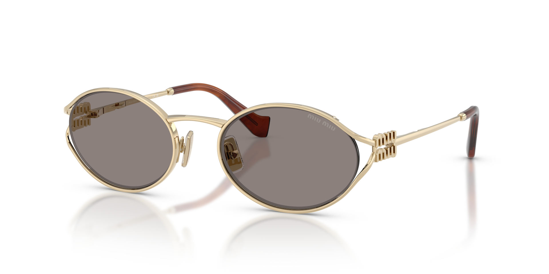 Miu Miu MU 52YS L (54 - 21) with Grey lenses and Gold frame
