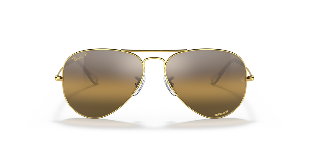 Ray-Ban Aviator Polarized+ Lenses XXL (62 - 14) with Brown lenses