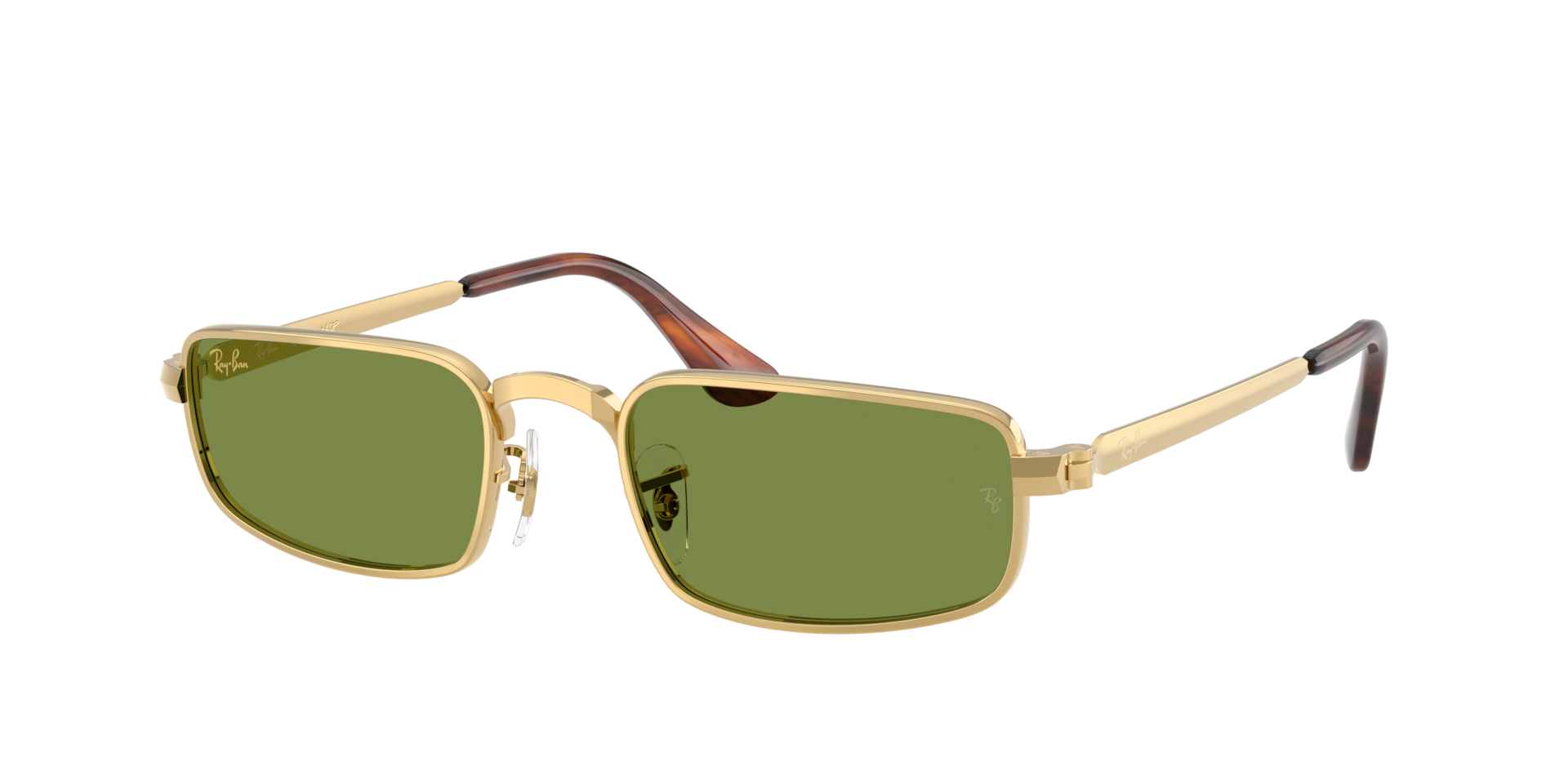 Ray-Ban Unisex Sunglass RB3927 By A$AP Rocky -  Framekleur: Arista goud, Lenskleur: Groen