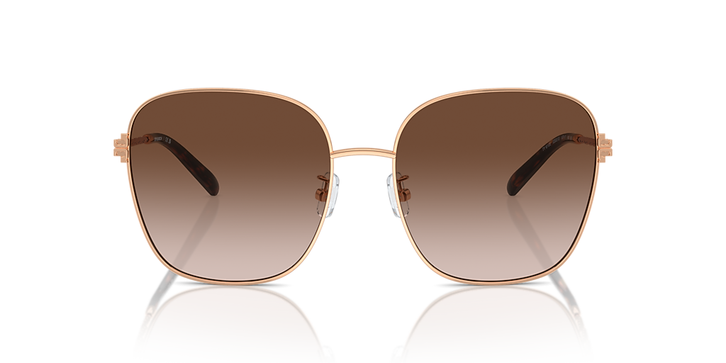 Tory Burch TY6108 L (57 - 17) with Brown lenses and Pink frame