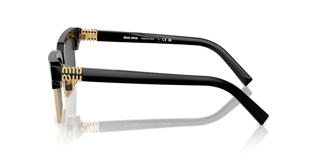 Miu Miu MU 10ZS M (54 - 17) with Grey lenses and Black frame
