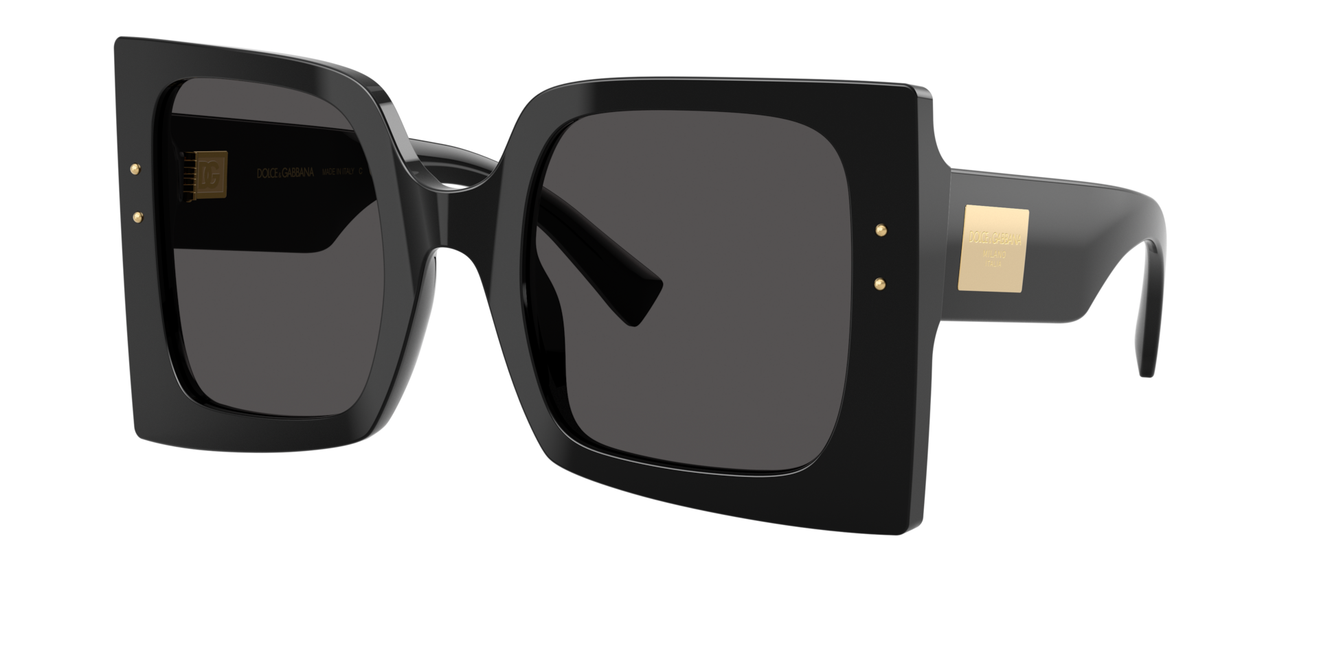 Dolce&Gabbana Frau Sunglass DG4490 - Rahmenfarbe: Schwarz, Linsenfarbe: Dunkelgrau