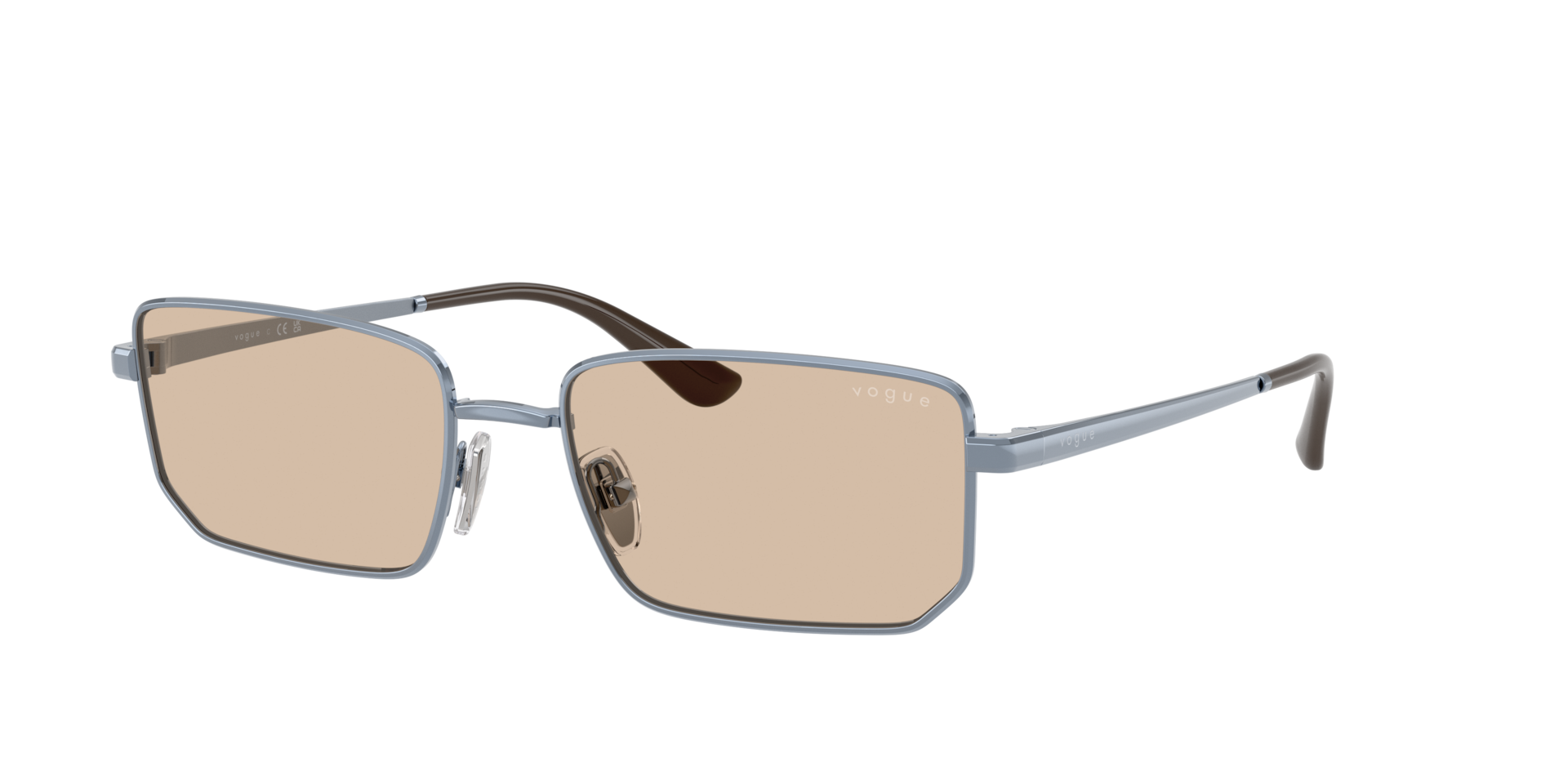 Vogue Eyewear Woman Sunglass VO4352S -  Frame color: Light Blue, Lens color: Light Brown