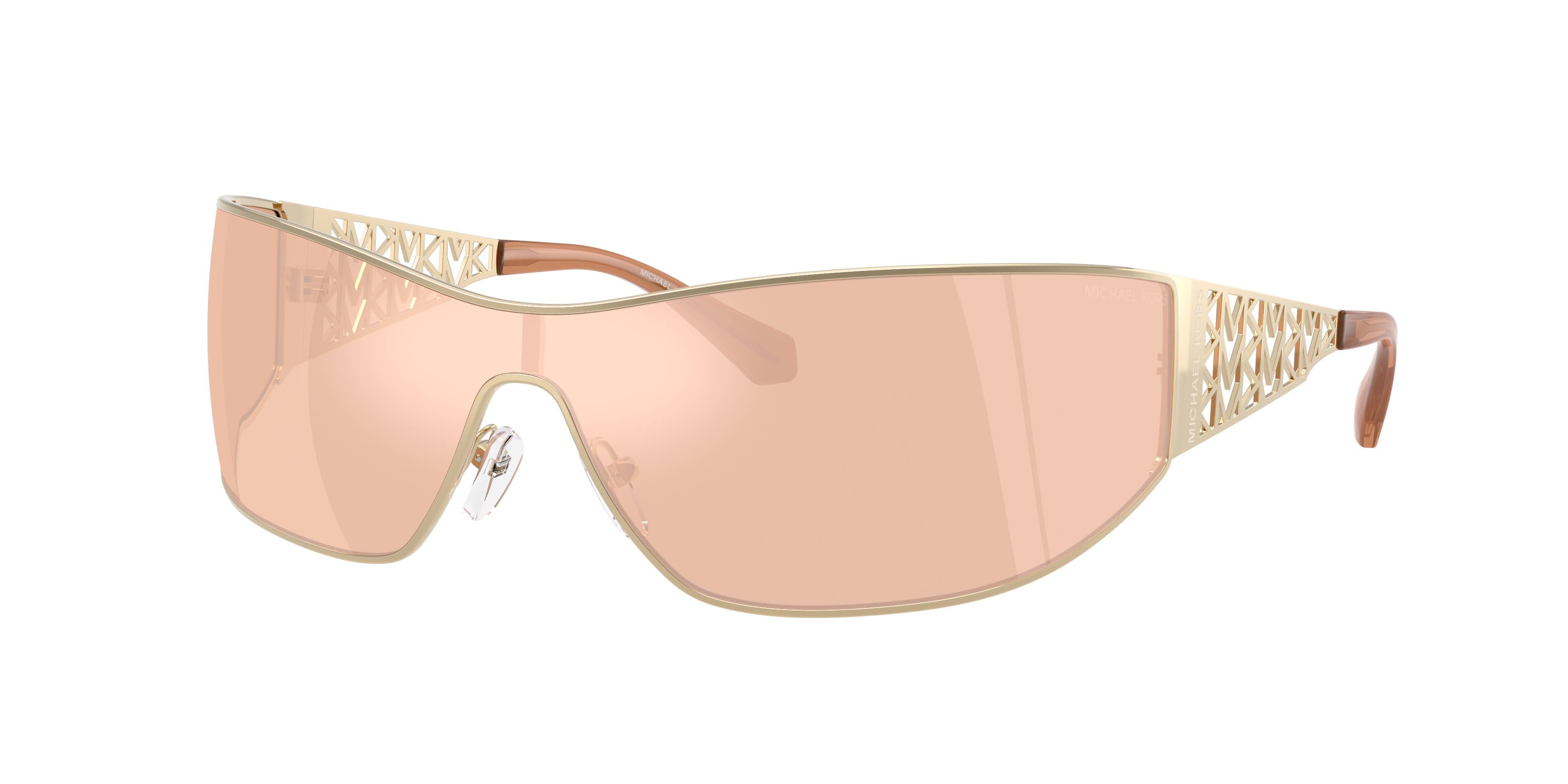 Michael Kors Woman Sunglass Melbourne -  Frame color: Light Gold, Lens color: Pink
