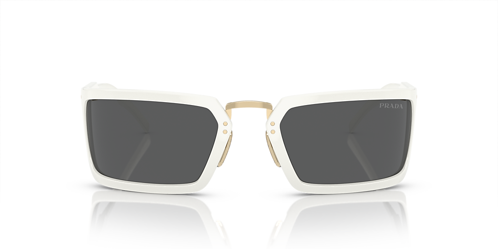 Prada PR A11S L (62 - 23) with Grey lenses and White frame