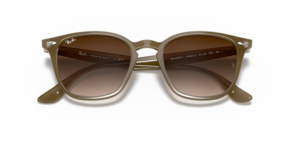Ray-Ban RB4258 L (52 - 20) with Brown lenses and Beige frame
