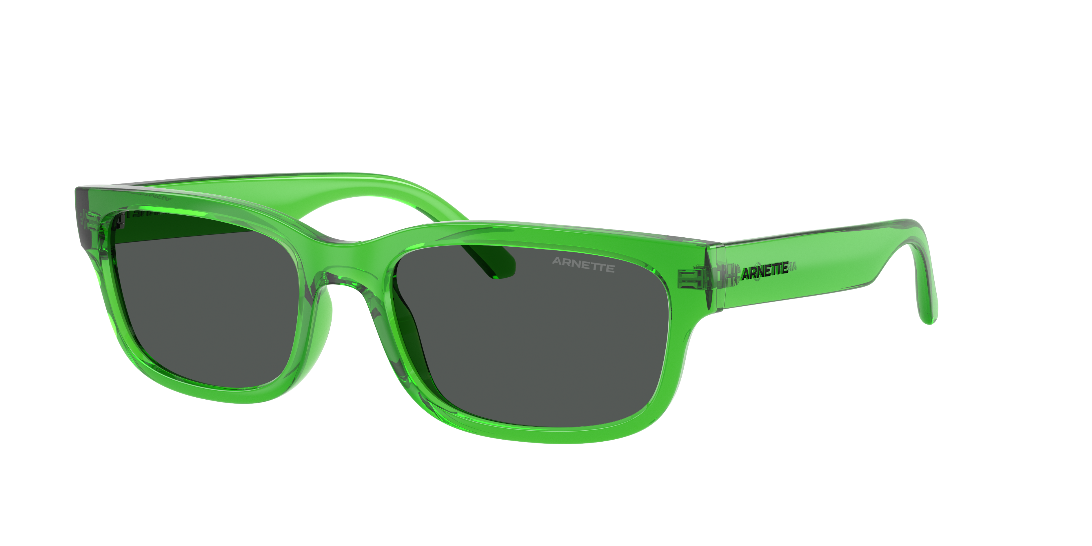 Arnette Woman Sunglass Defyer -  Frame color: Transparent Yellow, Lens color: Dark Grey