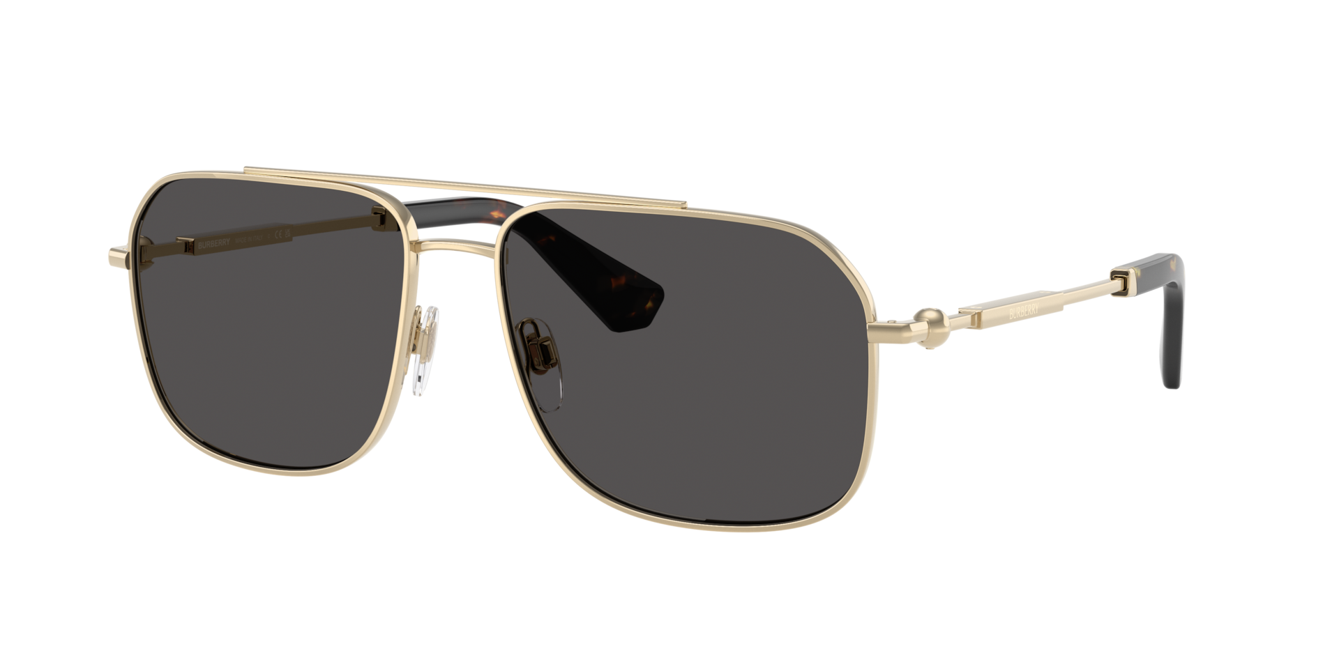 Burberry Mann Sunglass BE3159 - Rahmenfarbe: Hellgold, Linsenfarbe: Dunkelgrau
