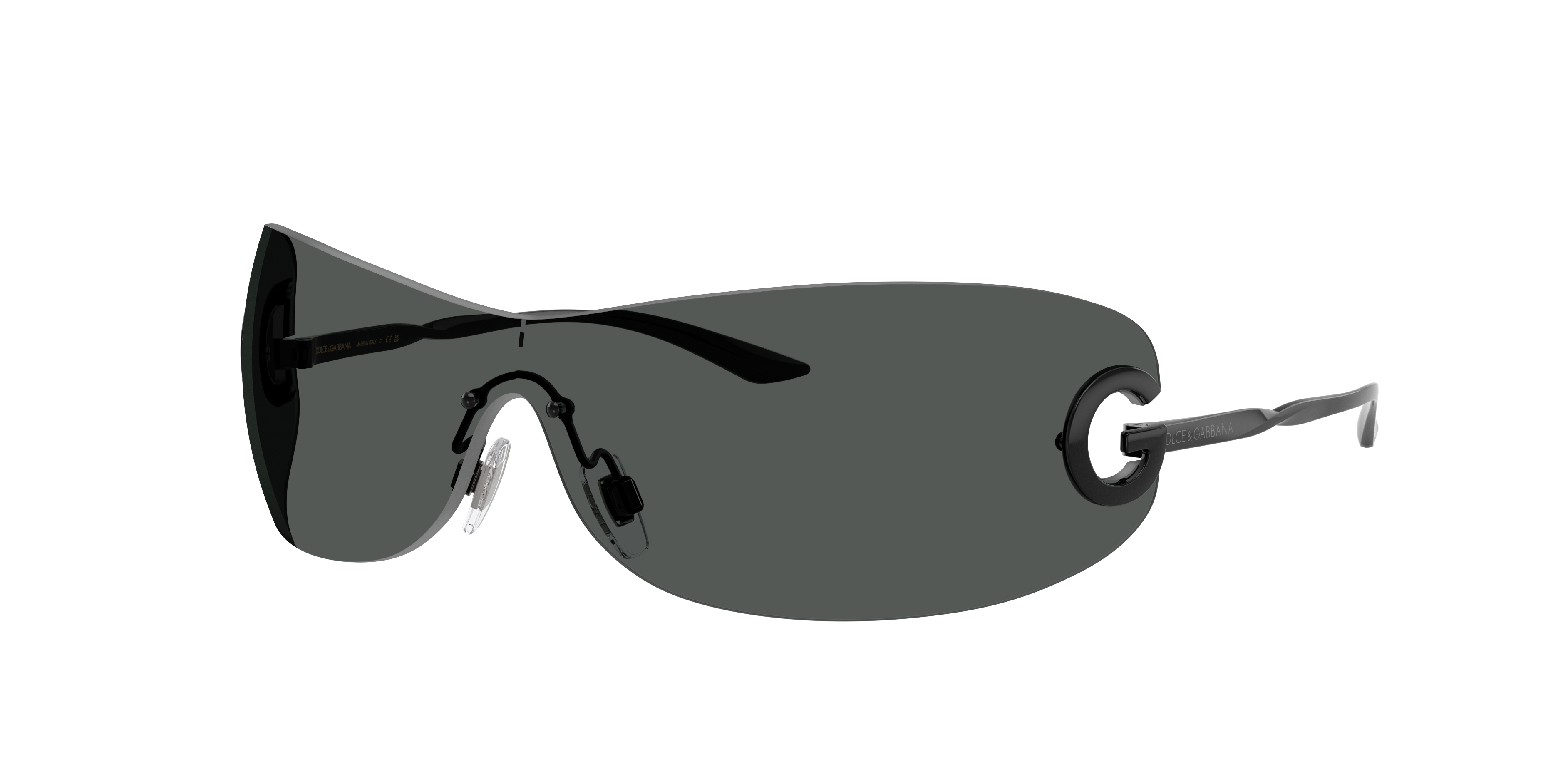 Dolce&Gabbana Unisex Dunkelgrau Sunglass Dg2308 - Rahmenfarbe: Schwarz, Linsenfarbe: