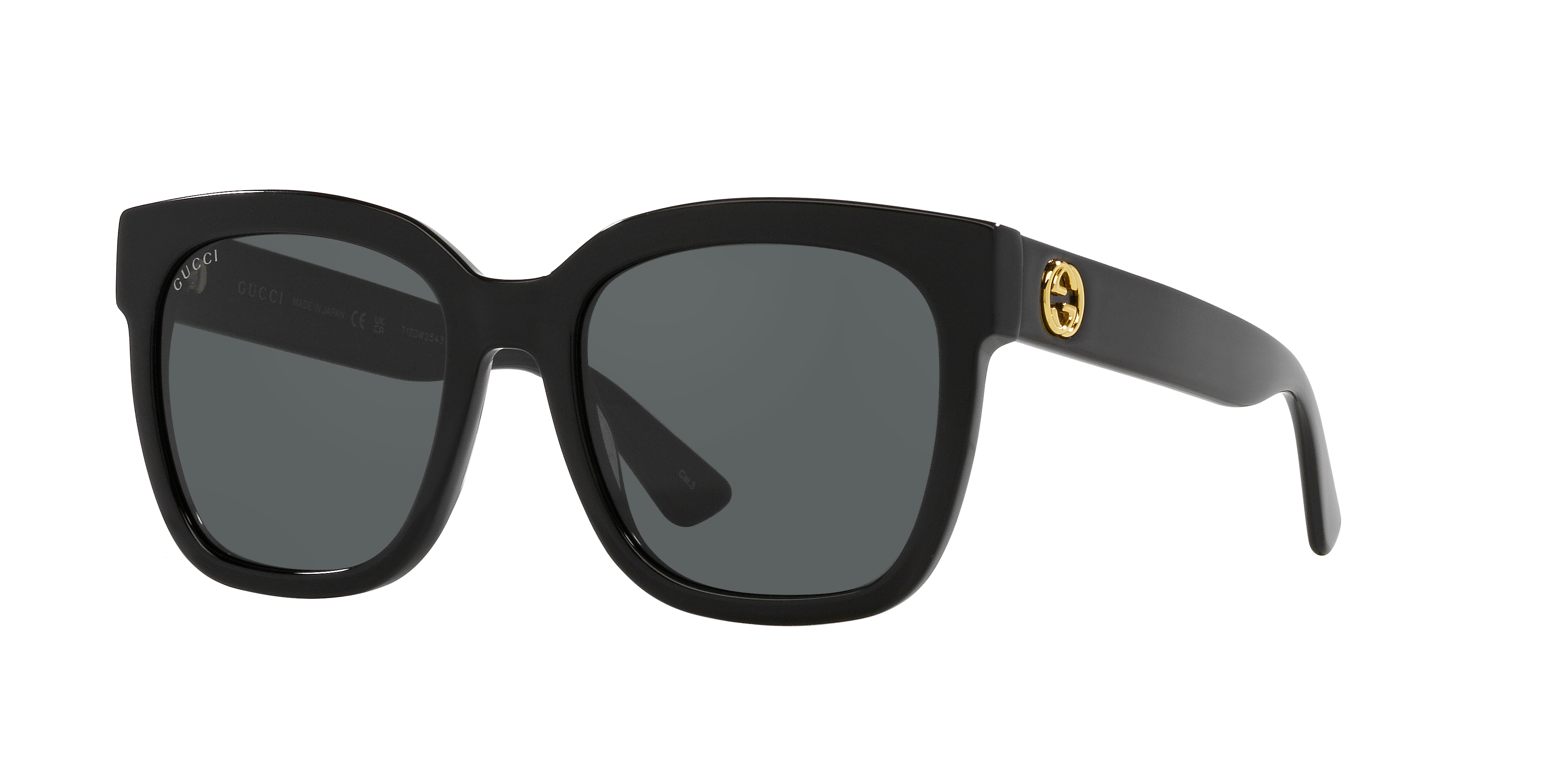 Gucci GG0034SN XL (54 - 20) with Black lenses and Black frame