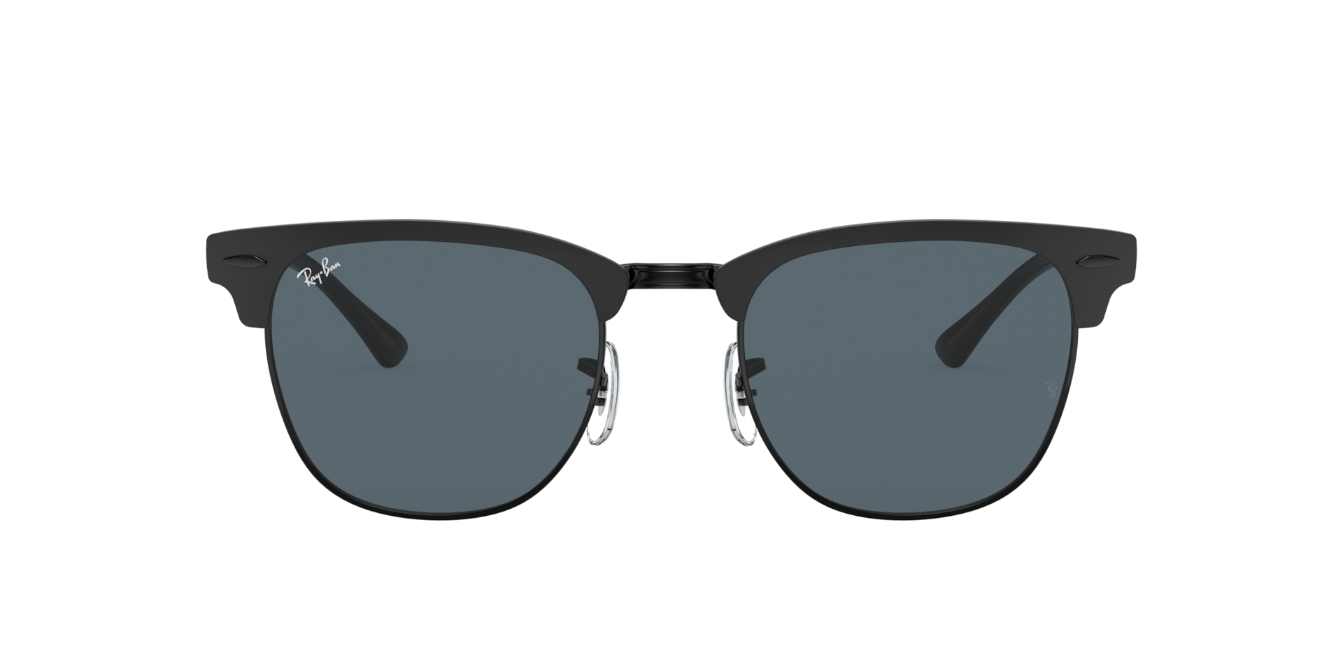 Ray-Ban Clubmaster Metal L (51 - 21) with Blue lenses and Black