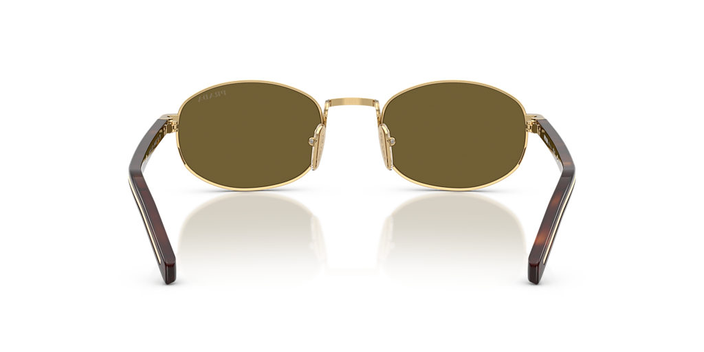 Prada PR B53S XXS (49 - 21) with Brown lenses and Gold frame