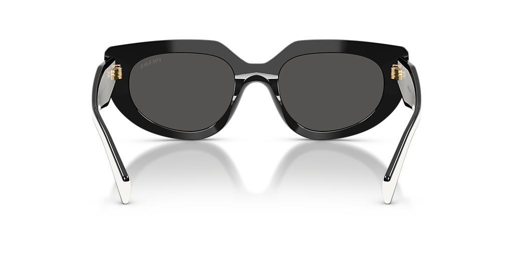 Prada PR D02S M (53 - 20) with Grey lenses and Black frame