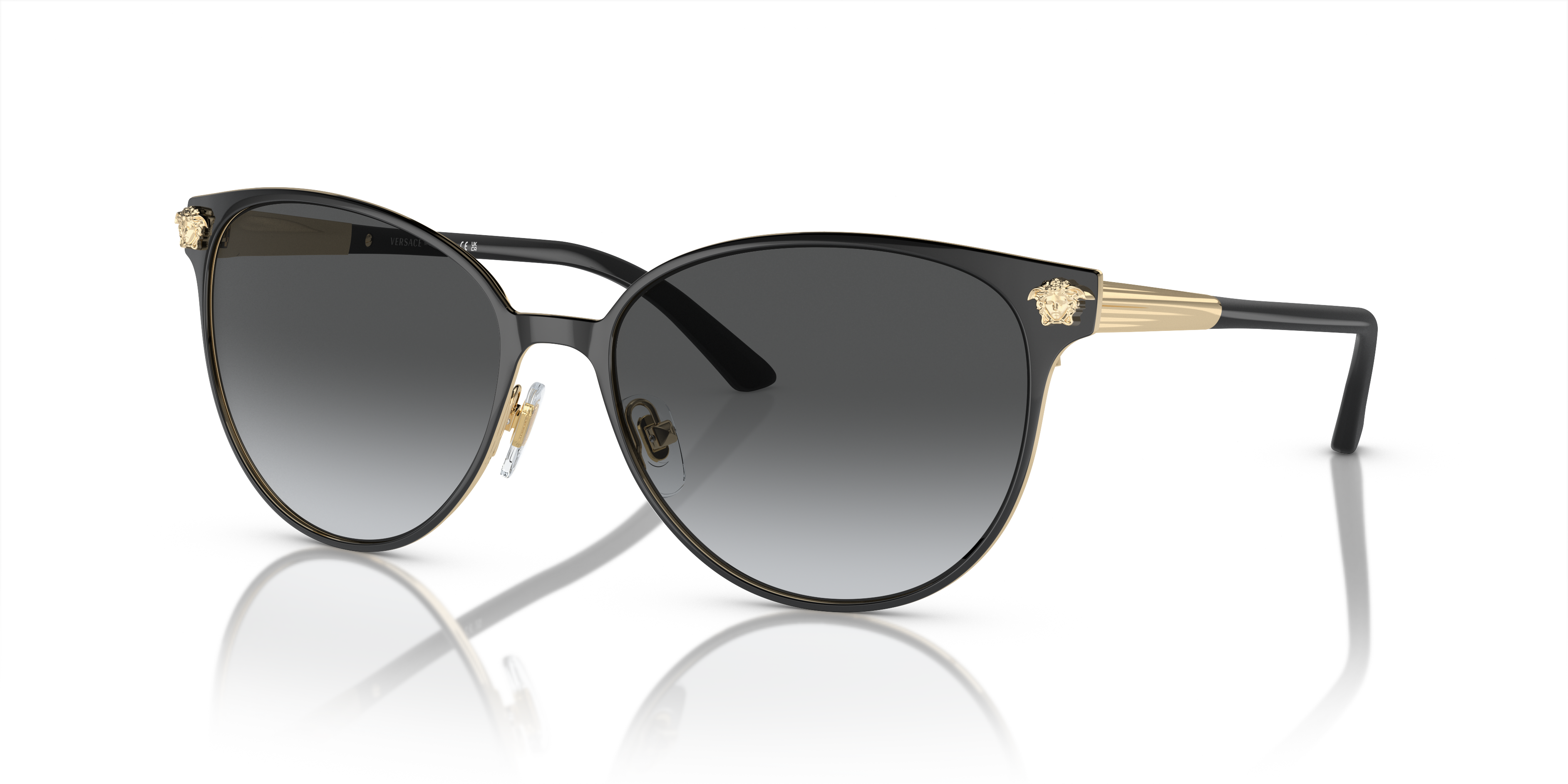 Versace VE2168 M (57 - 16) with Grey lenses and Black frame