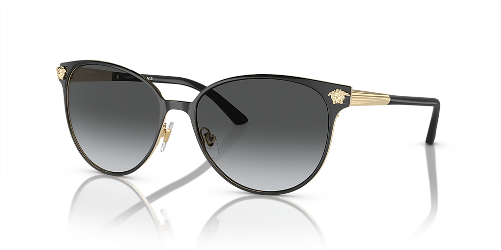 Versace VE2168 M (57 - 16) with Grey lenses and Black frame
