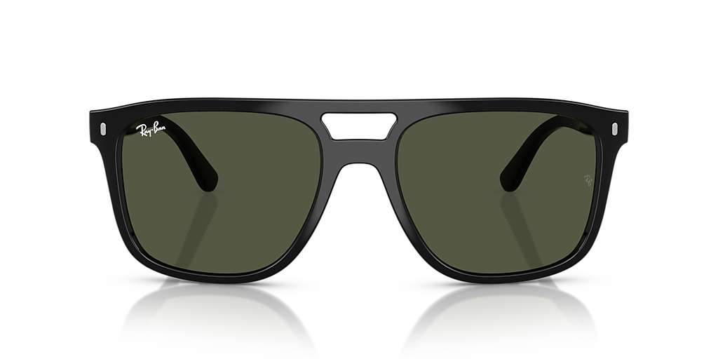 Ray-Ban RB2213 L (55 - 20) with Green lenses and Black frame