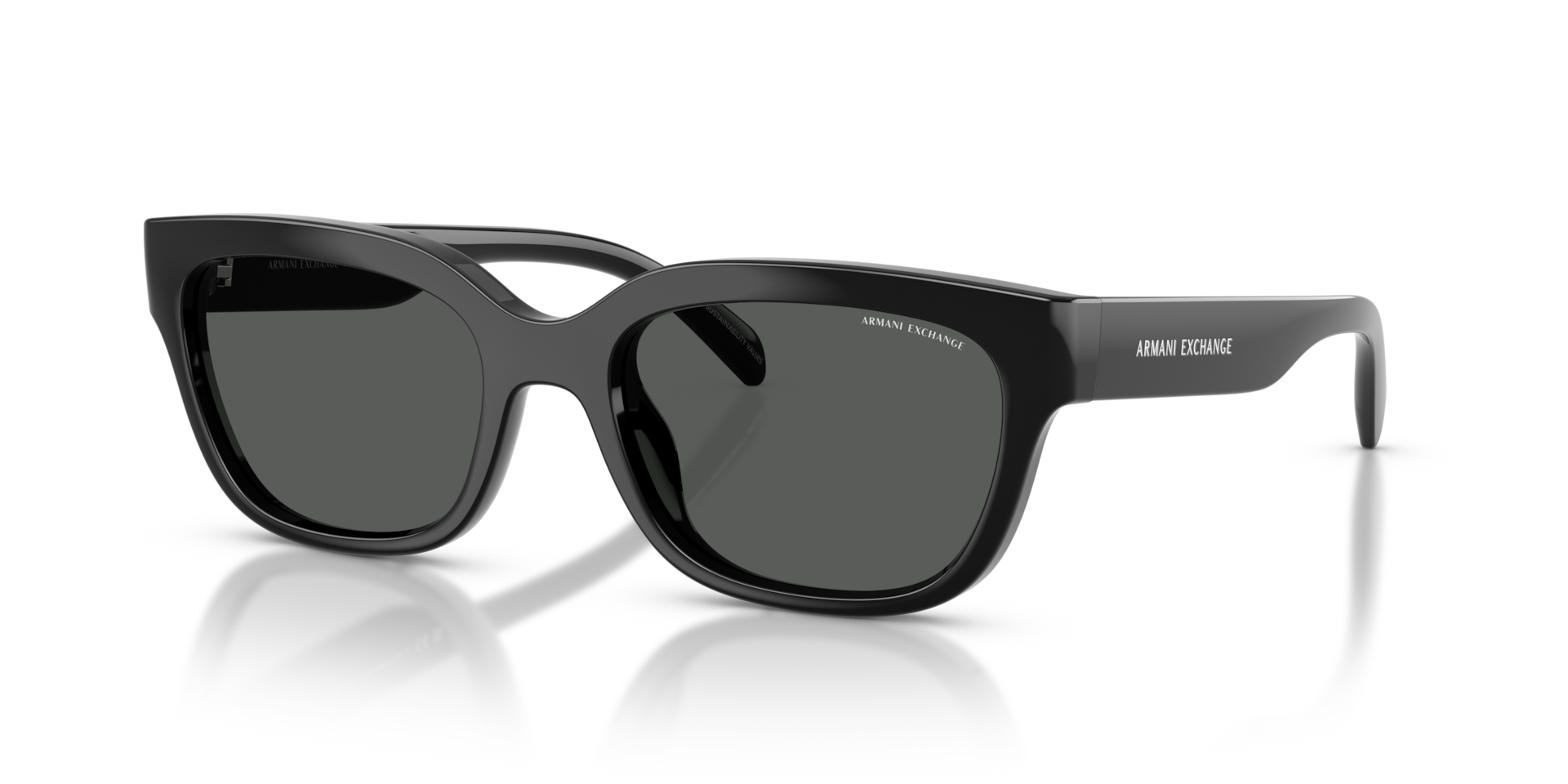 Armani Exchange AX4155SU M (54 - 19) with Grey lenses and Black