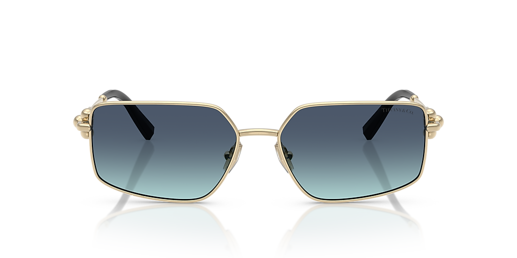 Tiffany & Co. TF3111 XL (58 - 16) with Blue lenses and Gold frame