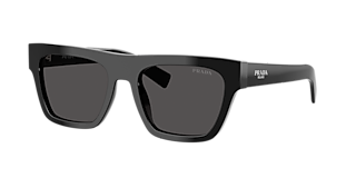 Prada PR B12S L (55 - 19) with Grey lenses and Black frame