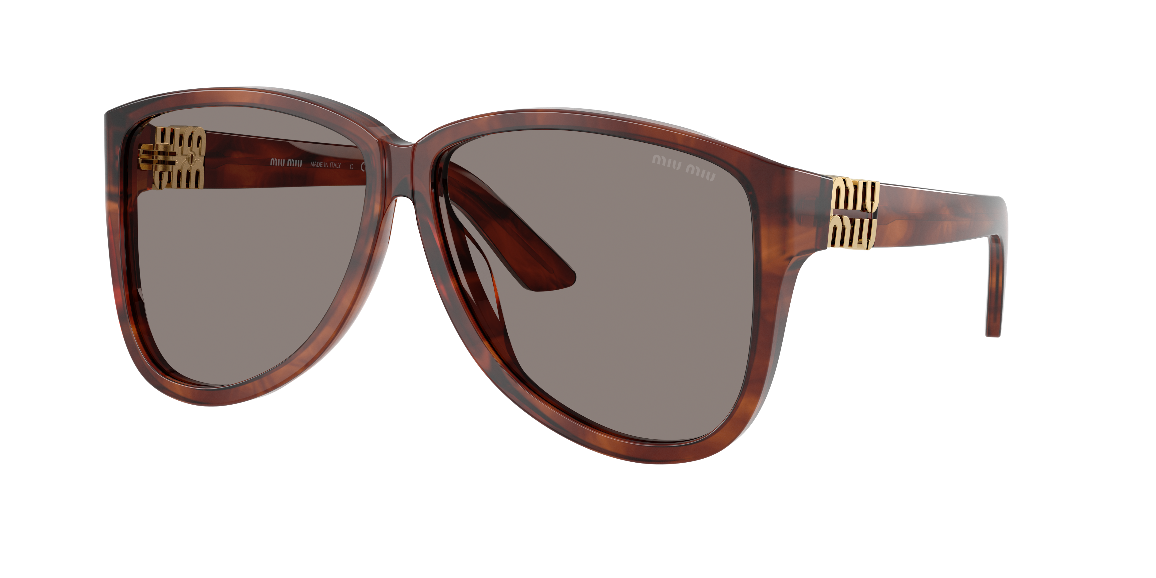 Miu Miu MU A08S M (61 - 12) with Grey lenses and Brown frame