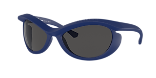 Burberry BE4439 S (51 - 21) with Blue lenses and Blue frame  display picture 3
