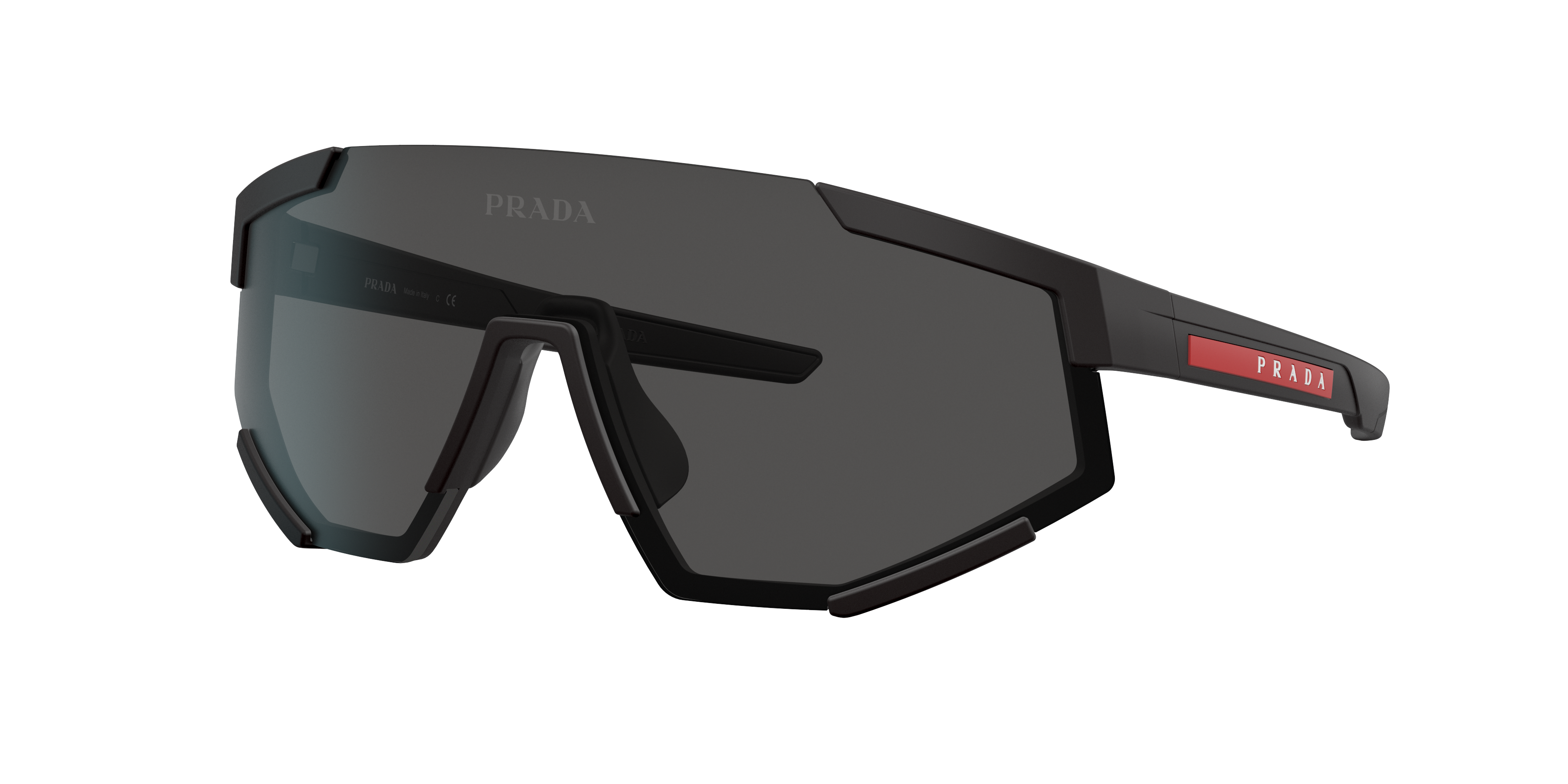 Prada Linea Rossa PS 04WS L (0 - 137) with Grey lenses and Black