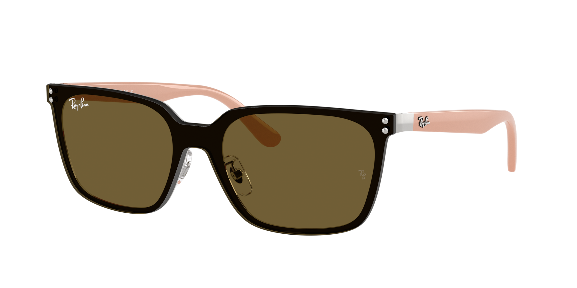 Ray-Ban Unisex Sunglass RB3784D -  Frame color: Silver, Lens color: Dark Brown