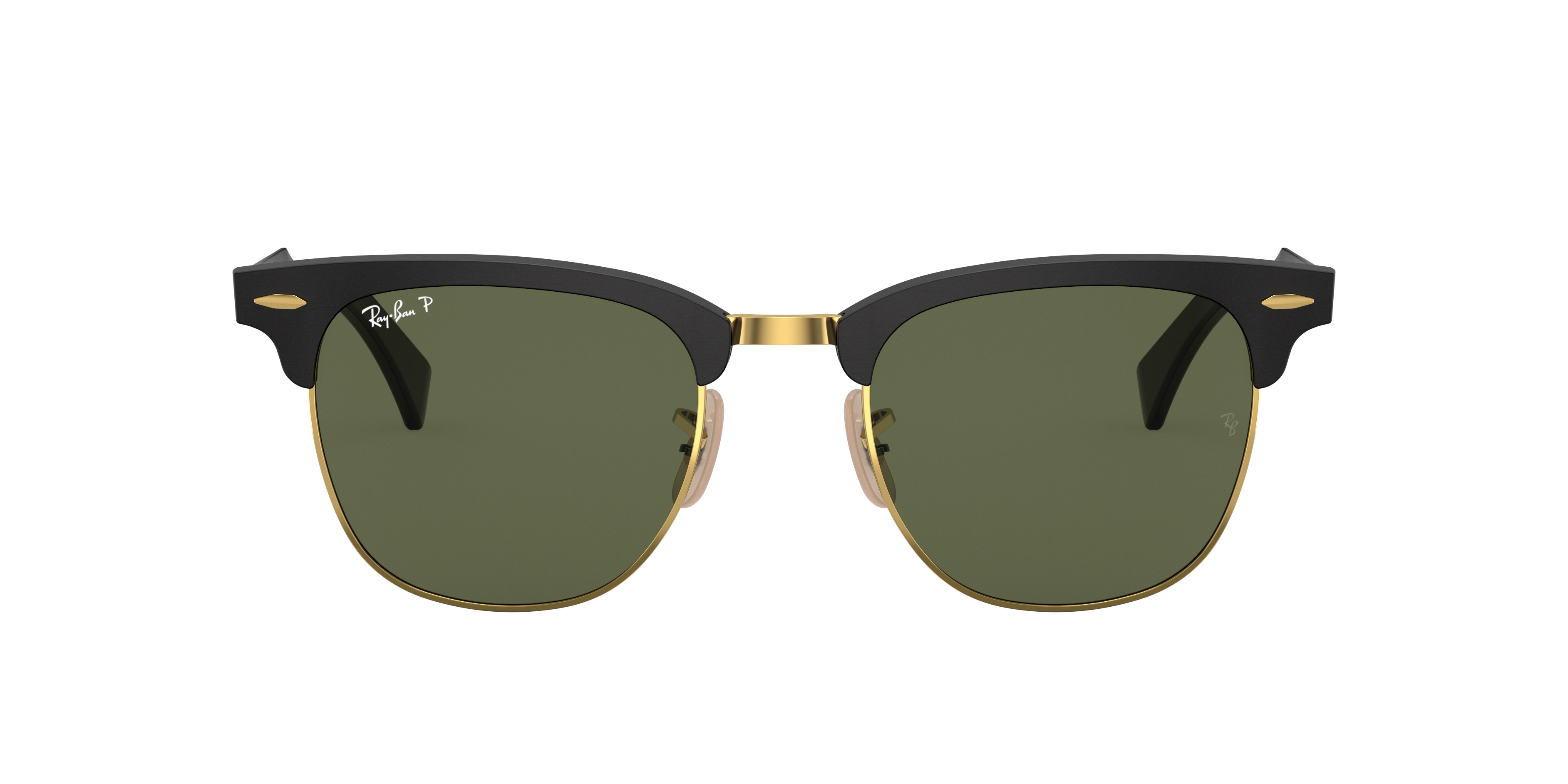 Ray-Ban Clubmaster Aluminum L (51 - 21) with Green lenses and