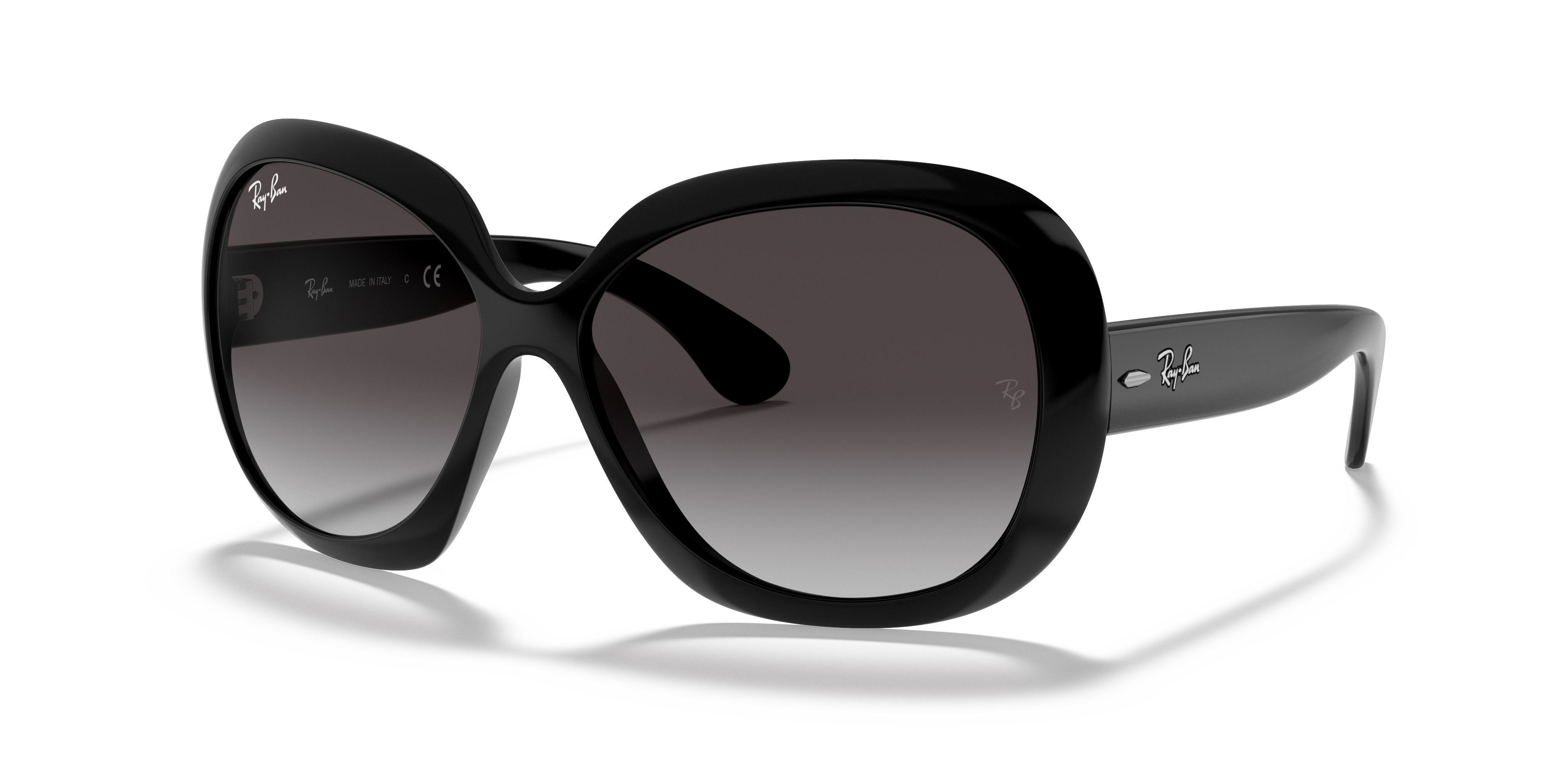 Ray-Ban Jackie Ohh II M (60 - 14) with Grey lenses and Black frame