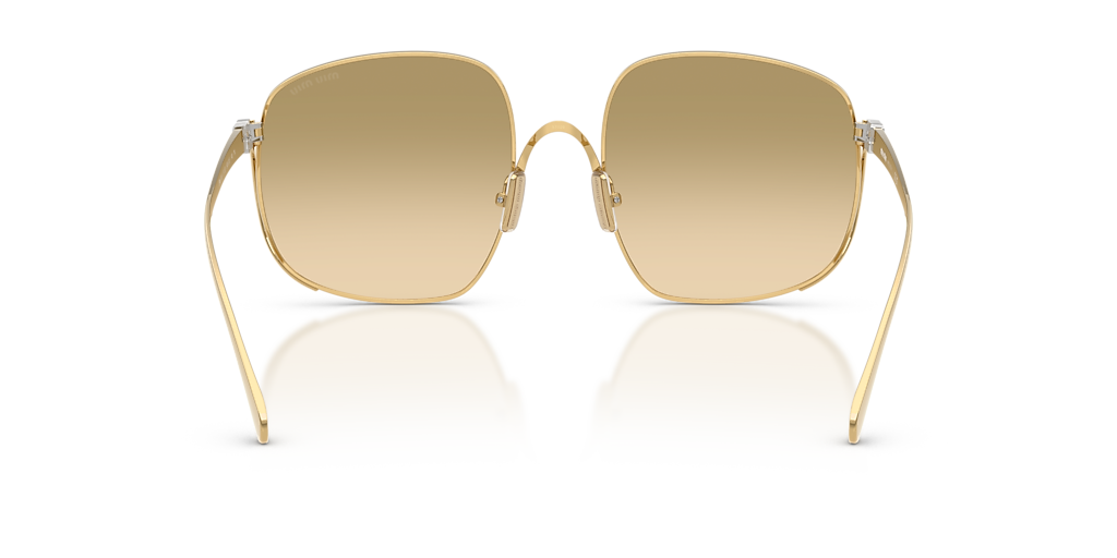 Miu Miu MU A57S M (57 - 20) with Yellow lenses and Gold frame