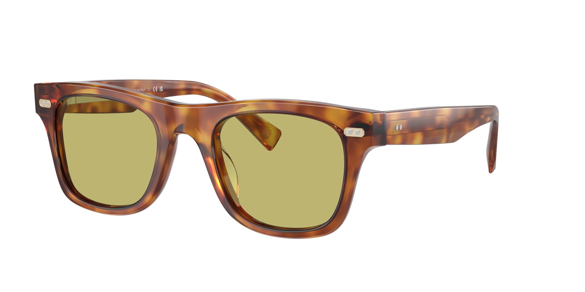 Brunello Cucinelli Unisex Sunglass BC4002S Mr.Brunello -  Frame color: Havana, Lens color: Light Green Photo